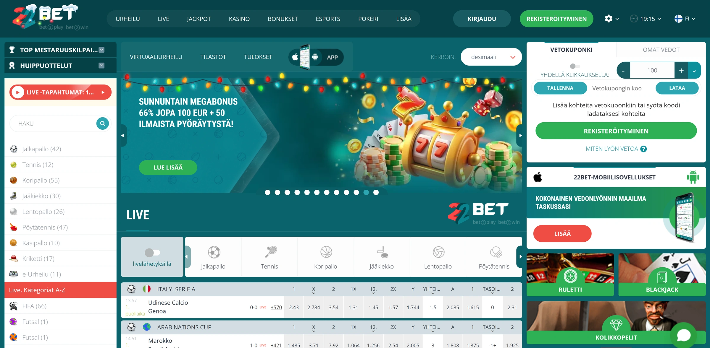 22Bet Kasino 22Bet Kasino